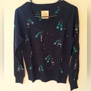 Chaser Women's Sweater round neck Long Sleeve Size S